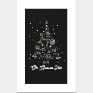 Oh Quarantree  Funny Quarantine Christmas Xmas Tree 2020 Posters and Art